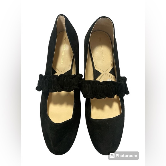 Adrienne Vittadini Ruffle Strap Ballet Flats Size 8 - Picture 2 of 4